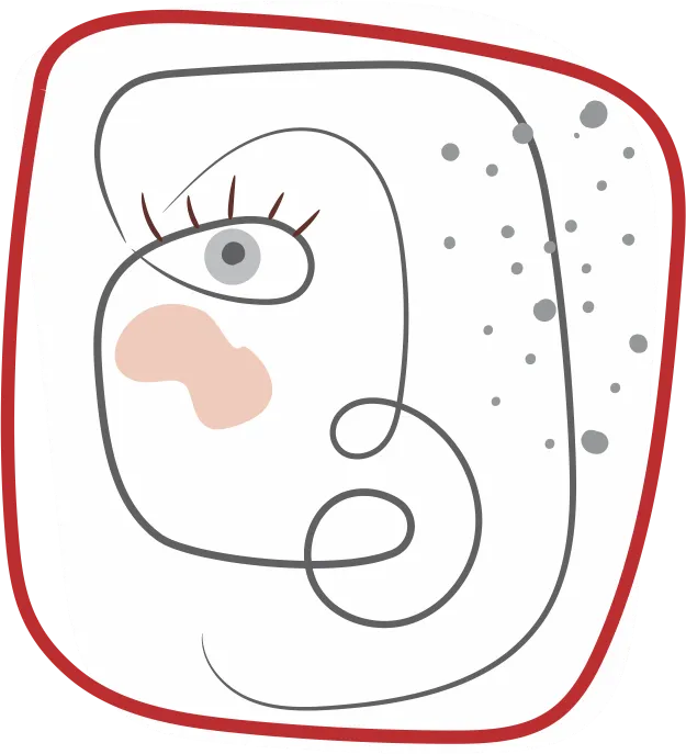 Ilustración médica sobre la cirugía bariátrica.